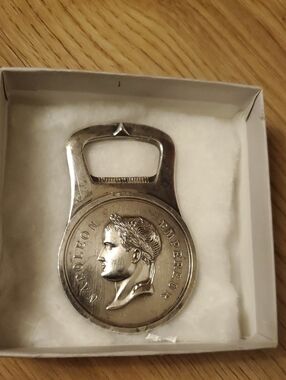 Vintage Christofle France Silver Plate Napoleon Bottle Opener Gallia 79 Grams